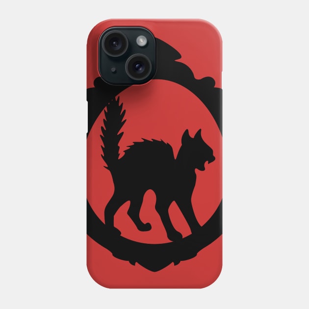 Framed Scared Cat Phone Case by tiranocyrus