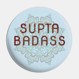 Supta Badass, Supine, Yoga Pose Pin