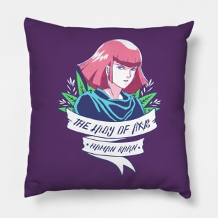 The Lady of Axis Floral Pillow