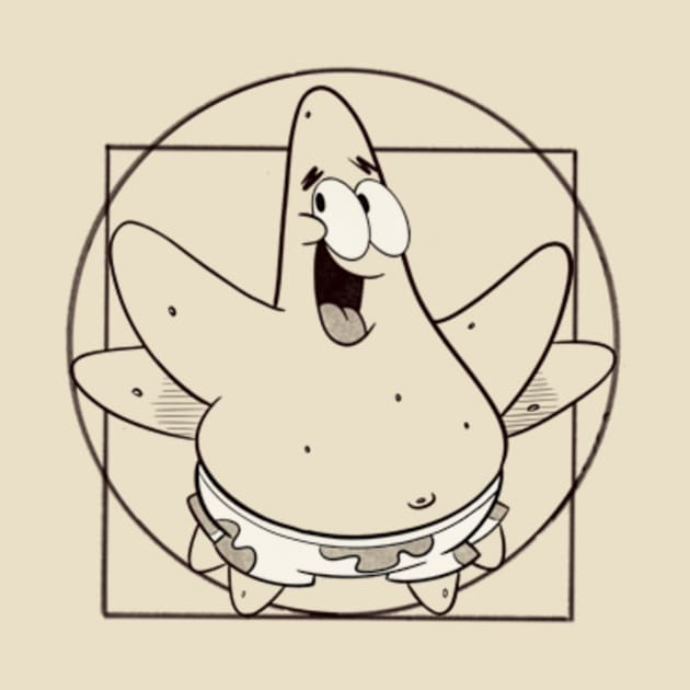 vitruvian patrick star by creativeballoon