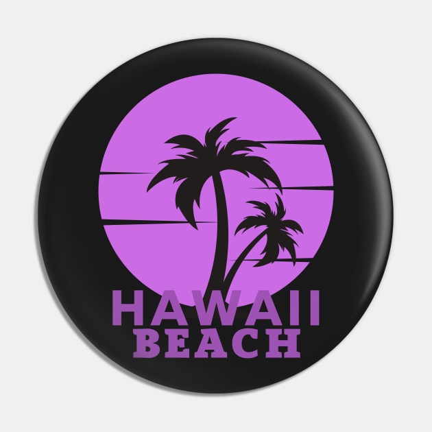 Hawaii Beach sunset Palm Trees Pin by bougieFire