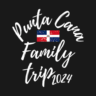 Punta Cana Family Trip 2024 Dominican Republic Vacation Fun Matching Group Design T-Shirt