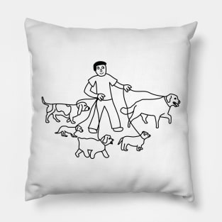 Dog Walker Pillow