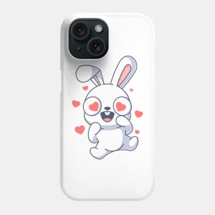 Bunny in love cartoon Phone Case
