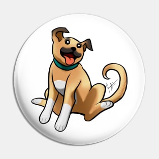 Boxer Mix - Cowboy Pin