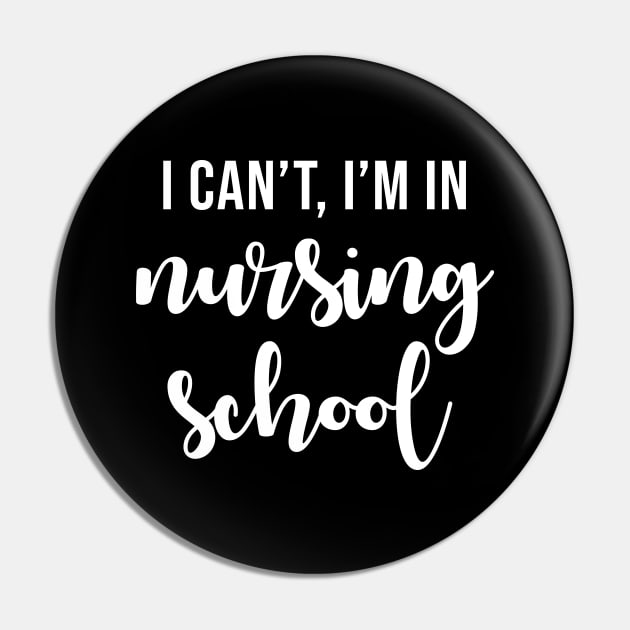 I can't im in nursing school Pin by martinroj