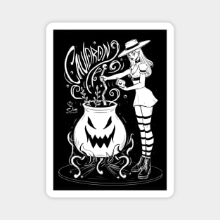 Witchtober Day 2 - cauldron Magnet