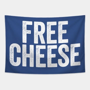 Free Cheese White Tapestry