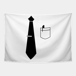 Nerdy Neck Tie Halloween Costume T-Shirt Tapestry