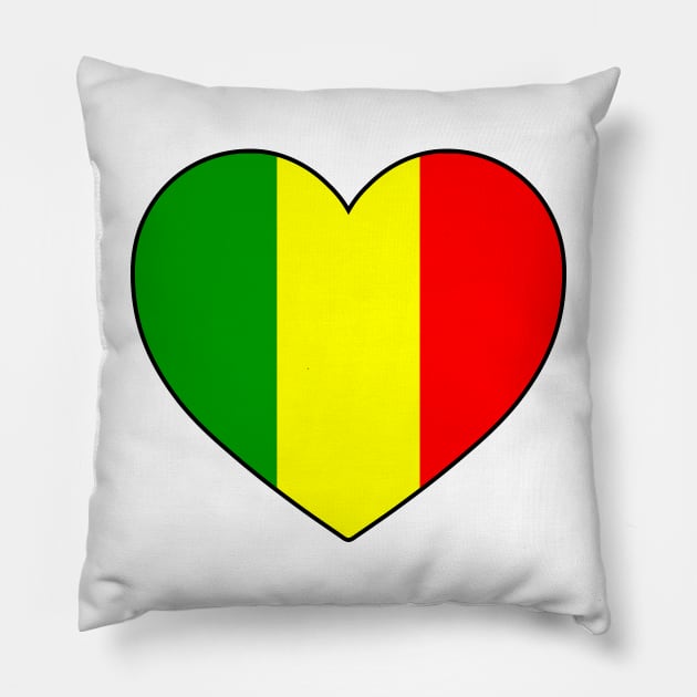 Heart - Mali Pillow by Tridaak