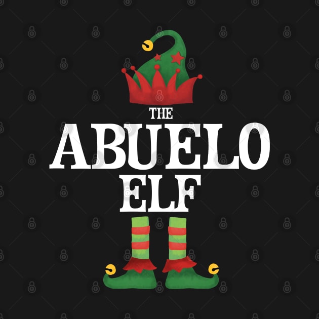 Abuelo Elf Matching Family Group Christmas Party Pajamas by uglygiftideas