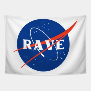 Rave NASA Logo Tapestry