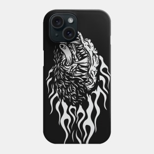 Monster in flames Phone Case