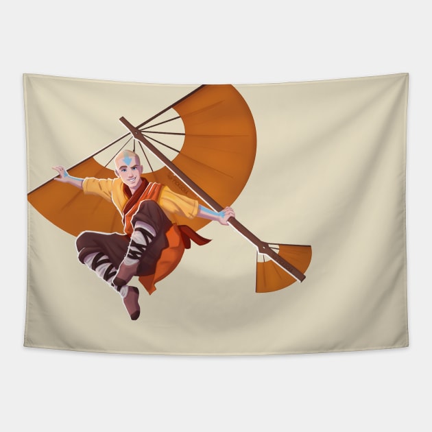 Jason Grace Airbender (Bald) ATLA Tapestry by Pickocha