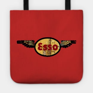 ESSO  EXXON VINTAGE AVIATION GRAPHIC SIGN Tote