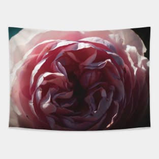 Dark Moody Passion Pink Rose Tapestry