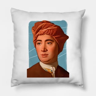 Scottish philosopher David Hume illustration Pillow