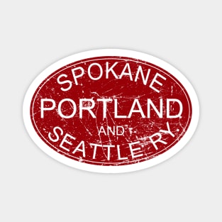 Distressed Spokane, Portland & Seattle Railway Magnet