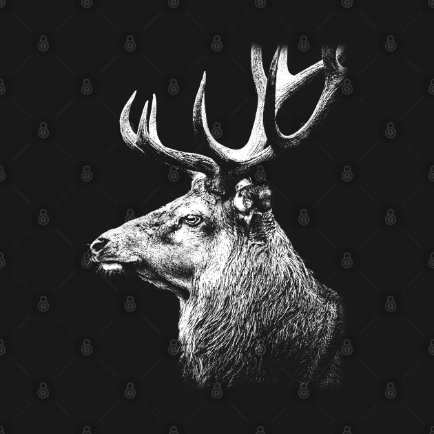 Deer / Risograph Artwork by Riso Art