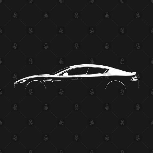 Aston Martin Rapide S Silhouette by Car-Silhouettes
