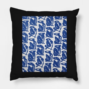 Blue nude Henri Matisse abstract art Pillow