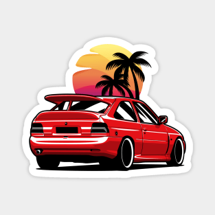 Red Escort RS Sunset Magnet