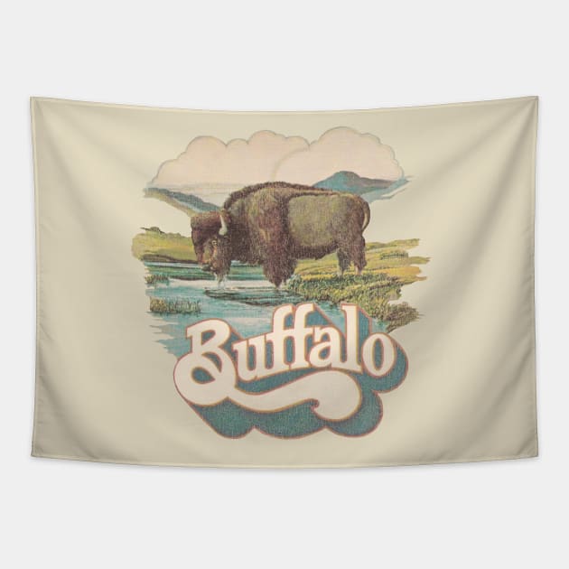 Buffalo Brewing Co. Beer Retro Defunct Breweriana Tapestry by darklordpug