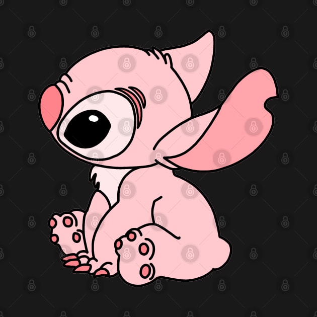 Pink-themed Stitch by destinybetts