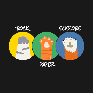 Rock Paper Scissors - Cat Color T-Shirt