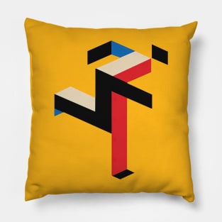 Bauhaus Running Man Pillow