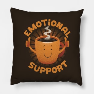 Emotional Support Coffee by Tobe Fonseca Pillow