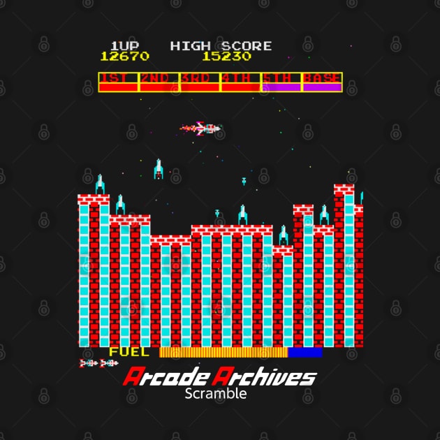 Mod.5 Arcade Scramble Space Invader Video Game by parashop