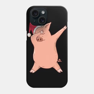 Chrismas Dabbin Pig Phone Case