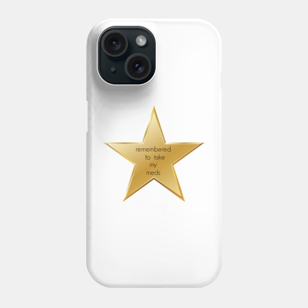 Funny Adult Gold Star Sticker Phone Case by AchillesHelios