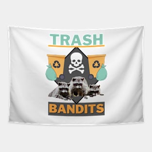 Trash Bandits Raccoon Tapestry