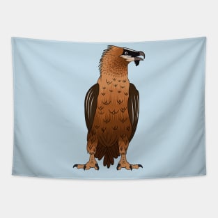 Bearded Vulture cartoon illustration Tapestry