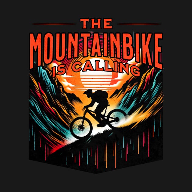 Outdoor Mountainbike is Calling Design by Miami Neon Designs