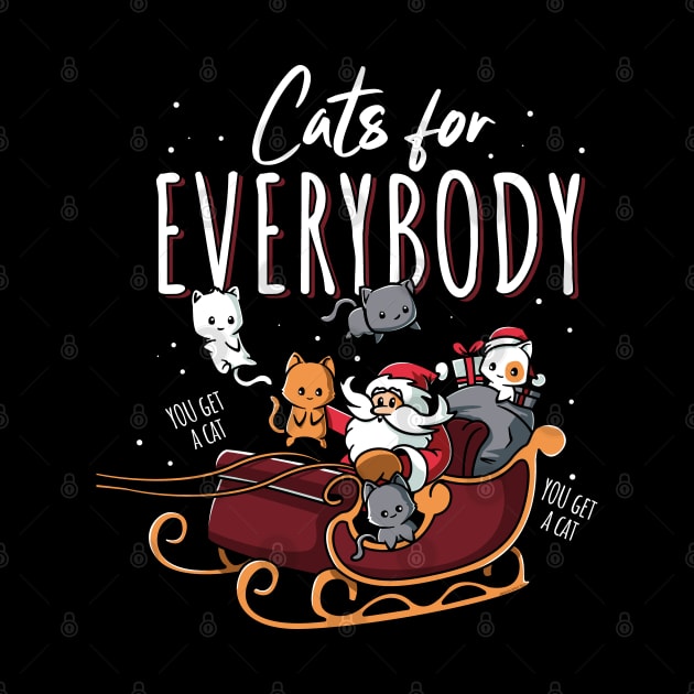 Cats For Everybody Funny Christmas Cat by NerdShizzle