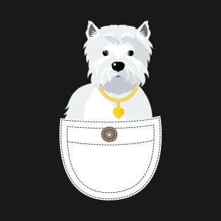 Westie In Pocket T-Shirt