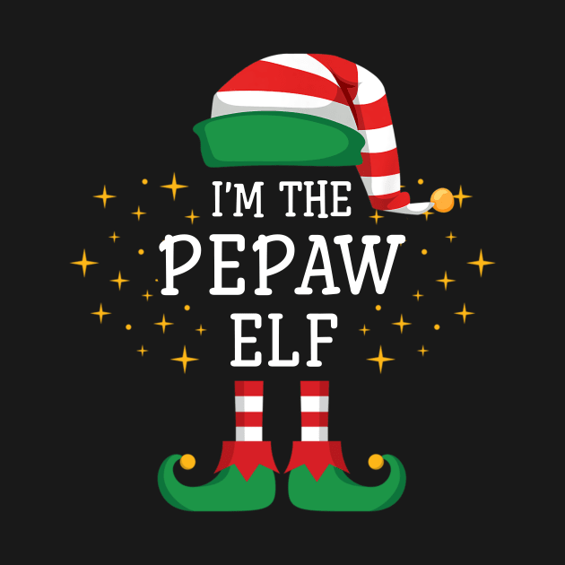 I'm The Pepaw Elf Matching Family Christmas Pajama by Damsin