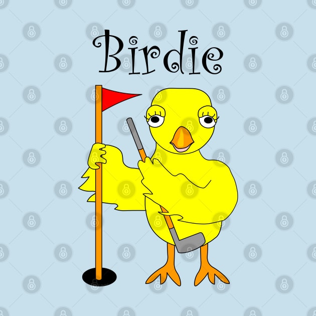 Birdie Golfing Chick by Barthol Graphics