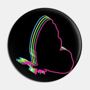 Butterfly 80s Neon Pin