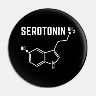 Serotonin Molecule Pin