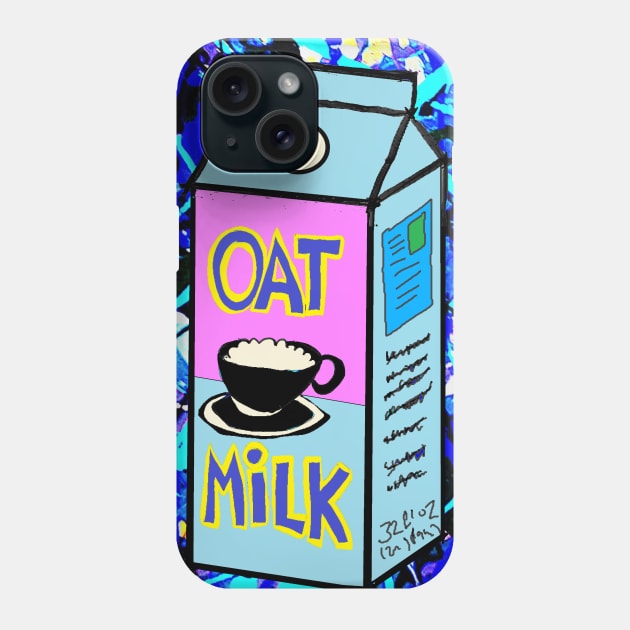 Blue Oat Milk Pop Art 23 Phone Case by LowEndGraphics