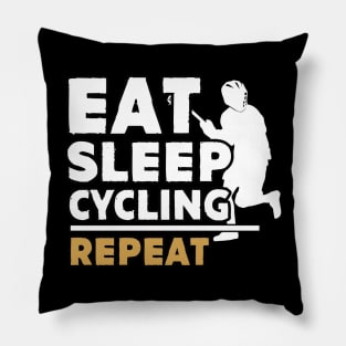 Eat sleep lacrosse repeat Pillow