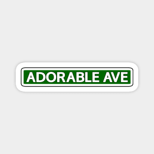 Adorable Ave Street Sign Magnet