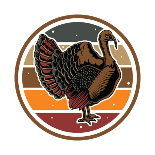 Thanksgiving Turkey Retro Vintage T-Shirt