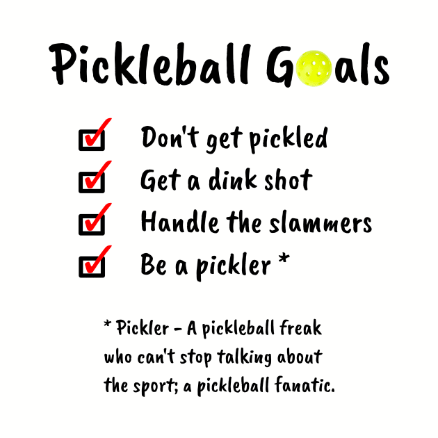Pickleball Goals by numpdog