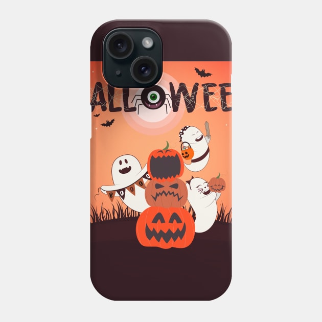 Halloween tshirt Phone Case by HarlinDesign