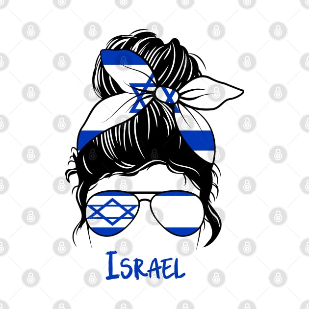 Israel girl, Israel Flag, Israel gift heritage,  Kazakhstani girlfriend, by JayD World